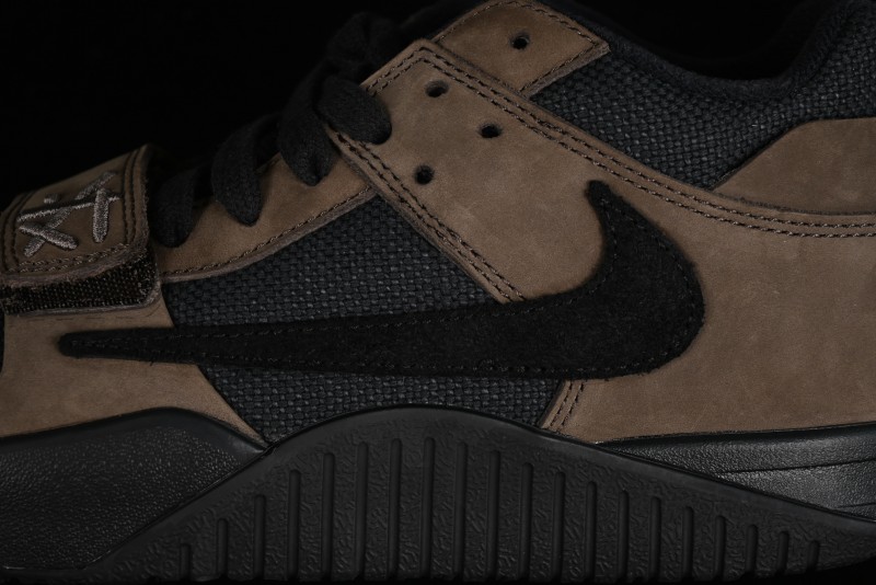 Nike Travis Scott x Jordan Cut The Check AJ1 Basketball Shoes with Velcro Design - FZ8117-204