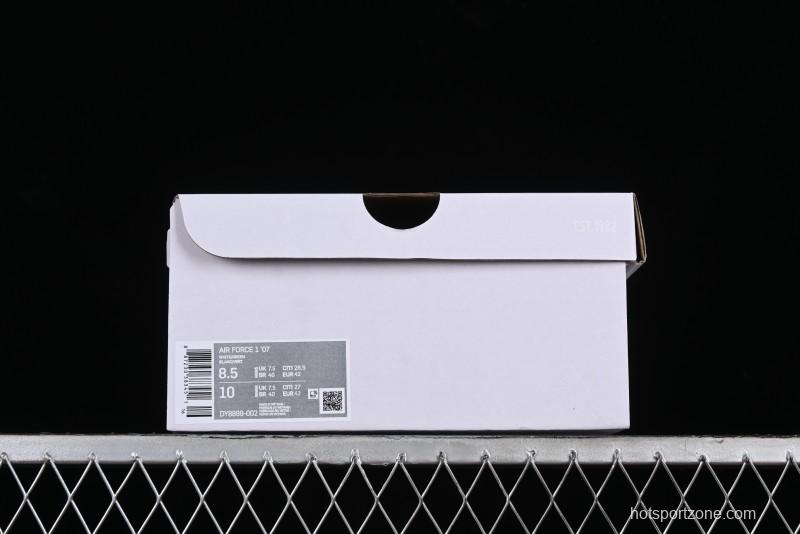 Nike Air Force 1 '07 Low Casual Sneakers with Anime-inspired Green Apple Spray Paint Design - DY8899-002