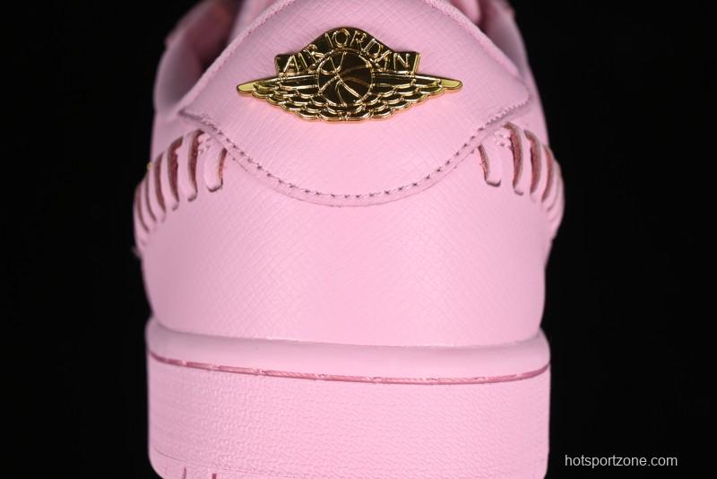 Nike Air Jordan 1 Low "Method of Make" Casual Sneakers with Woven Detailing - FN5032-600