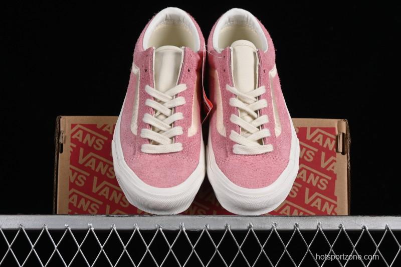 Vans Style 36 Low-Top Skate Shoes with Pink Embroidery - VN000CRPGRN