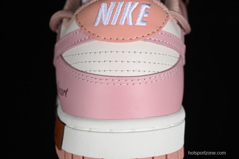 Nike Dunk Low ESS Custom Edition Rose Pink Retro Sweetheart Low-Top Casual Sneakers - DD1503-118