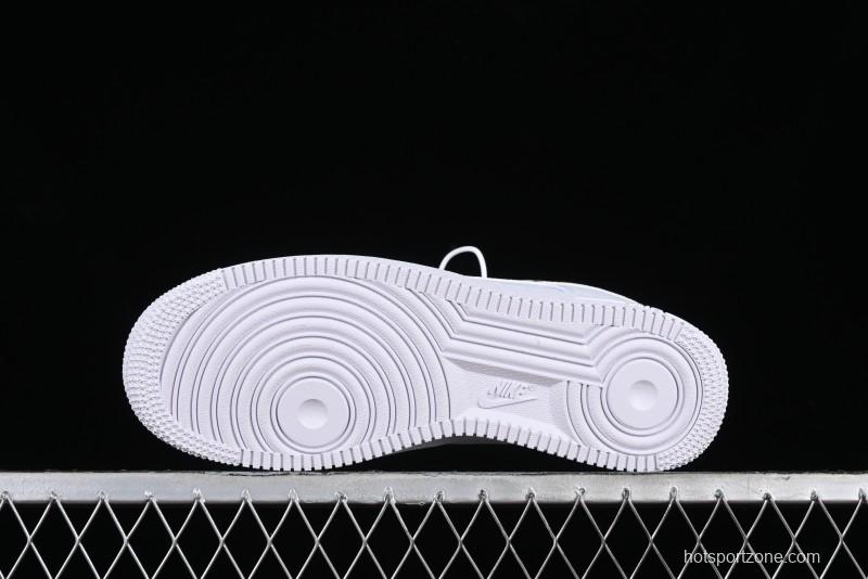 Nike Air Force 1 '07 Low Casual Sneakers with Full-Length Air Cushion - AO1635-100
