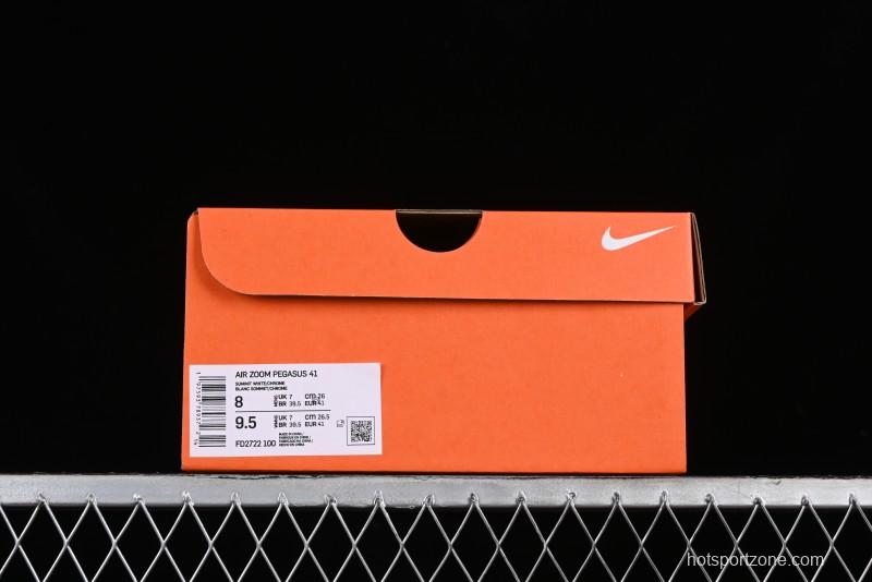 Nike Air Zoom Pegasus 41 Breathable Lightweight Running Shoes with Cushioning - FD2722-100