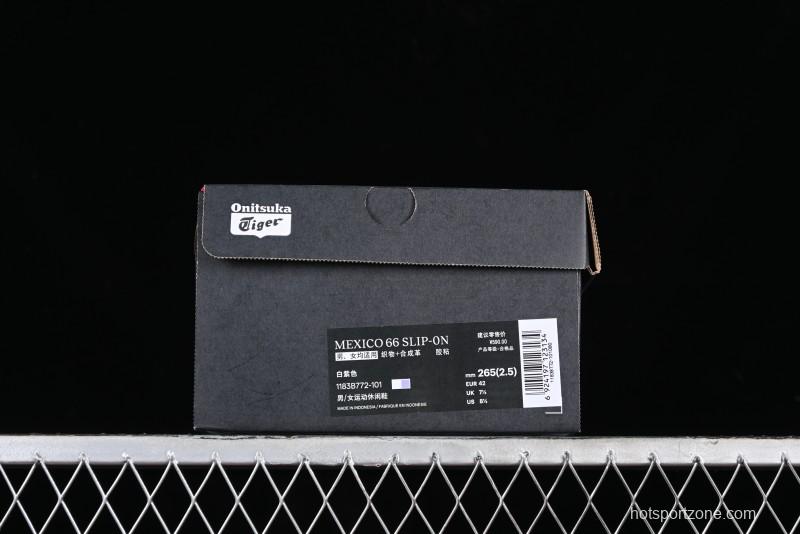 Onitsuka Tiger Mexico 66 Low-Top Canvas Casual Running Shoes - 1183B772-101