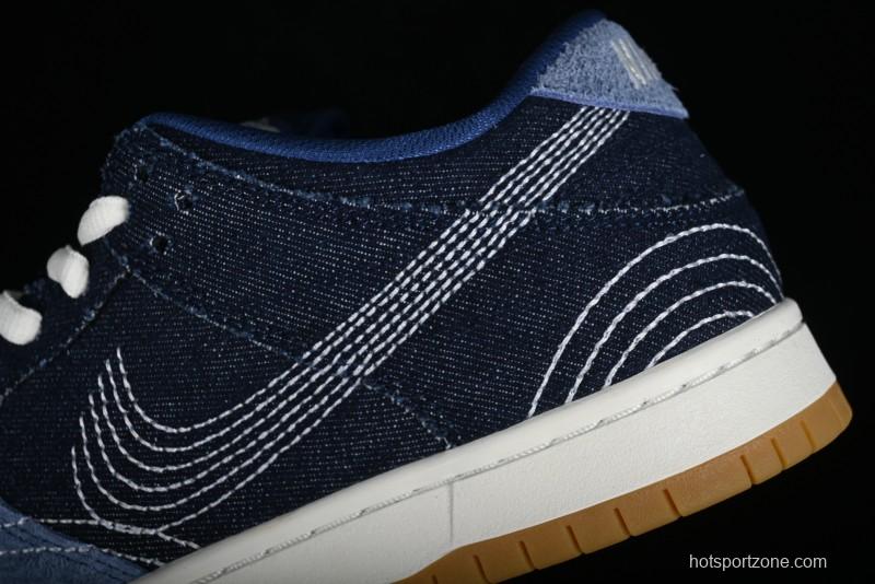 Nike SB Dunk Low Pro Premium "Denim Gum" Low-Top Casual Skate Shoes - CV0316-400