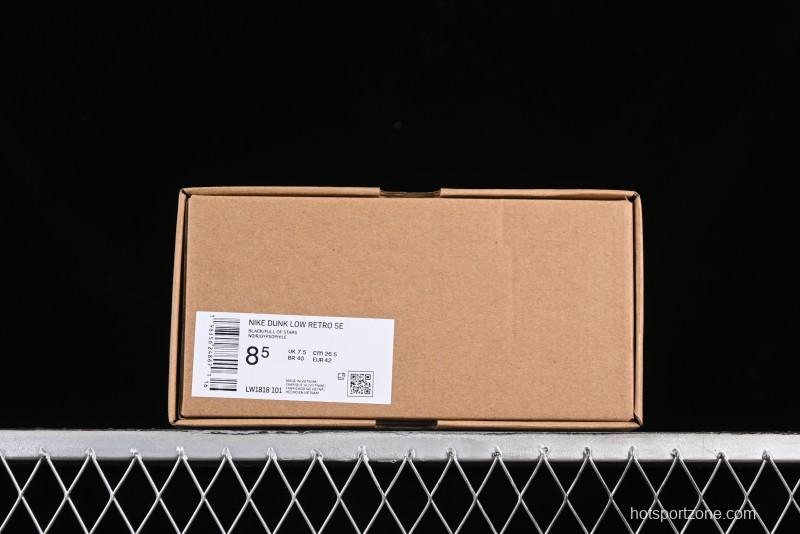 Nike SB Dunk Low Black Starry Sky Anniversary High-End Custom Low-Top Casual Sneakers - LW1818-101