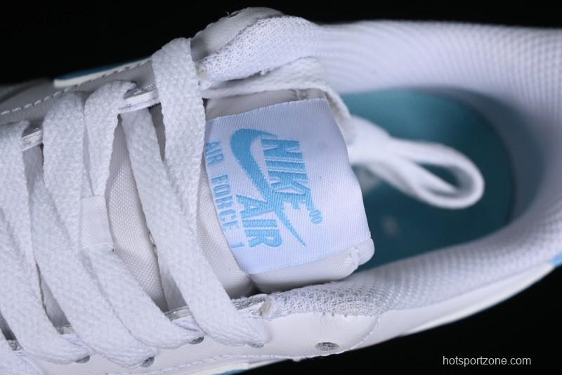 Nike Air Force 1 '07 Low White Blue Casual Sneakers - FQ4296-100