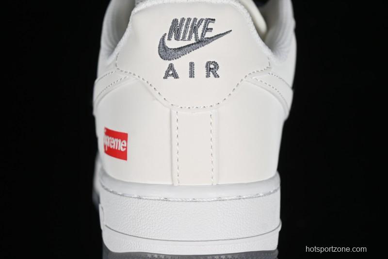 Nike Air Force 1 '07 Low LV Collaboration - White Grey Two-Tone Low-Top Casual Sneakers - XZ6188-005
