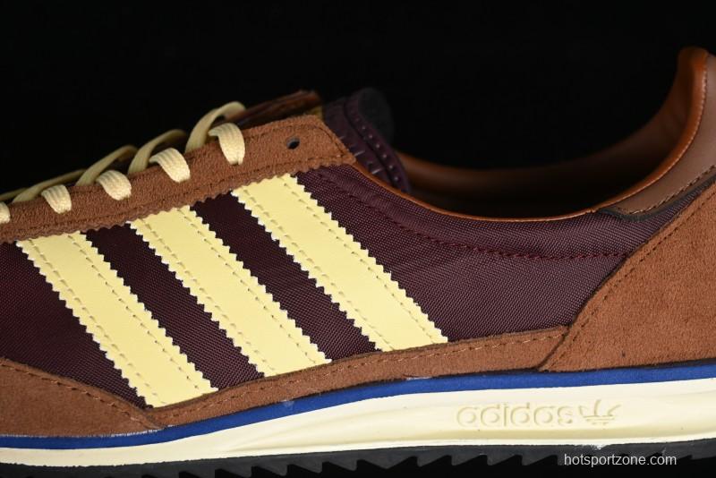 Adidas Originals SL 72 Retro Running Shoes with Nylon Upper and Suede Accents - IE3425