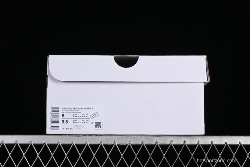 Nike Zoom VaporFly Next% 3 Prototype Super Marathon Running Shoes with Dual Air Zoom and Full-Length Carbon Fiber Plate - HF7357-900