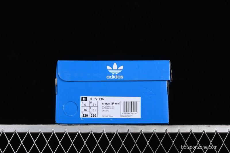 Adidas Originals SL 72 RS Retro Running Shoes with Ecotex Tongue and EVA Midsole - VF4430