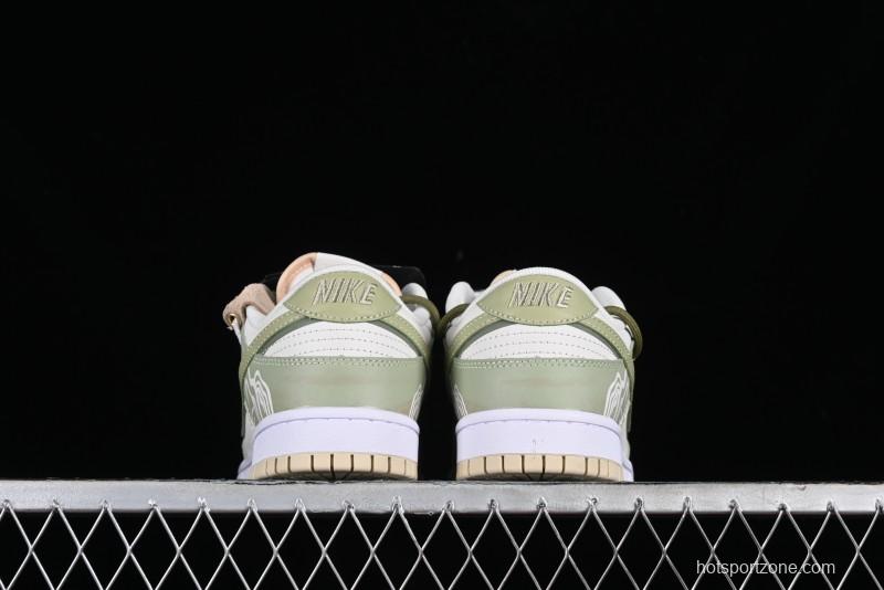 Nike Dunk Low FZBB Chinese Tea Gift Box Palace Longjing Tea SB Lace-Up Low-Top Casual Sneakers - DV0831-003