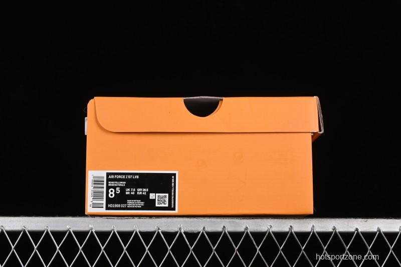 Nike Air Force 1 '07 Low LV Collaboration - Khaki Double Swoosh Low-Top Casual Sneakers - HD1968-027