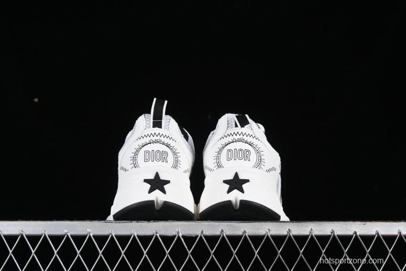 Dior Chrono Round Toe Lace-Up Lifestyle Casual Running Shoes - 59K GREY