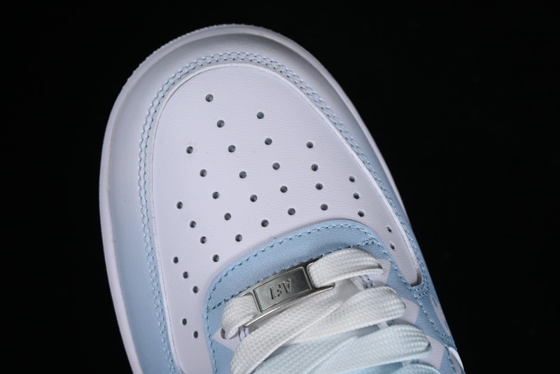 Nike Air Force 1 Low Witch Collaboration Custom Leather Sneakers with Full-Length Air Cushion - CW2288-111