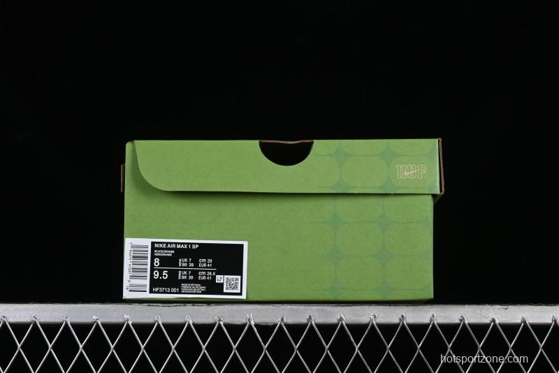 Nike Air Max 1 Retro Running Shoes with Half-Sole Air Cushion - HF3713-001