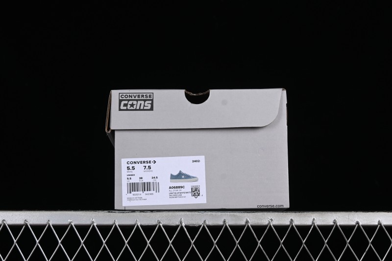 Converse One Star Pro Retro Skate Shoes in Grey Blue - A06889C