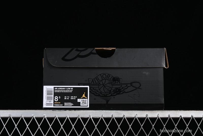 Nike Air Jordan 1 Low AJ1 Customized Low-Top Casual Sneakers - FZ5042-041