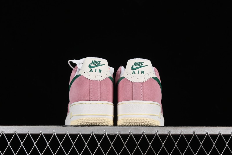 Nike Air Force 1 '07 Low Casual Sneakers in White Pink Green - FV9346-100