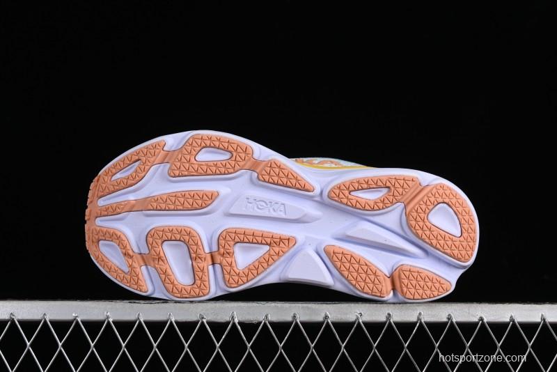 HOKA ONE ONE Bondi 8 Functional Cushioned Running Shoes with Engineered Mesh Upper - 1127954 SSCA