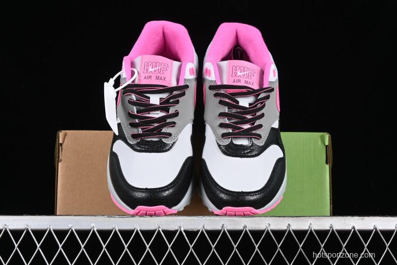 Nike Air Max 1 Retro Running Shoes with Half-Sole Air Cushion - HF3713-003
