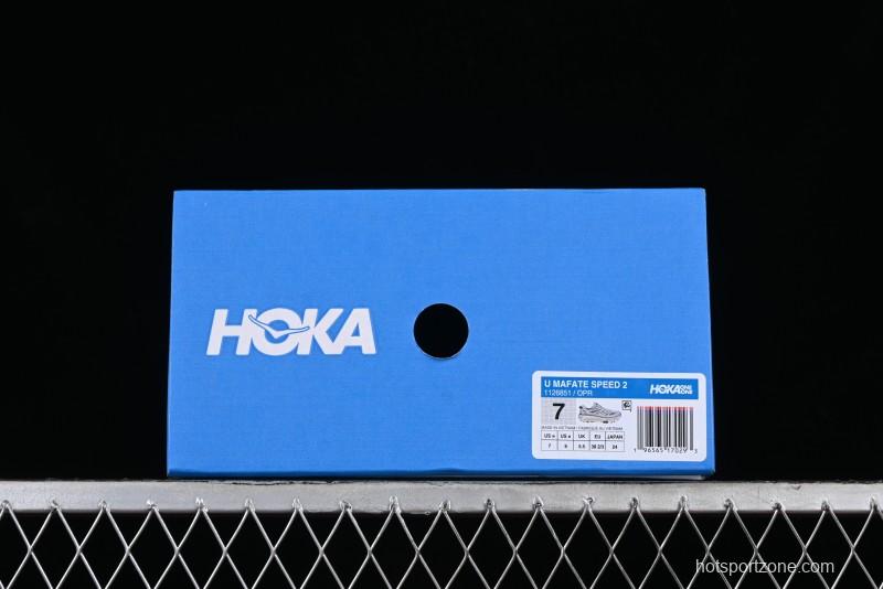 Hoka Mafate Speed 2 Lightweight Trail Running Shoes with Fresh Foam Midsole and Vibram Outsole - 1126851 OPR