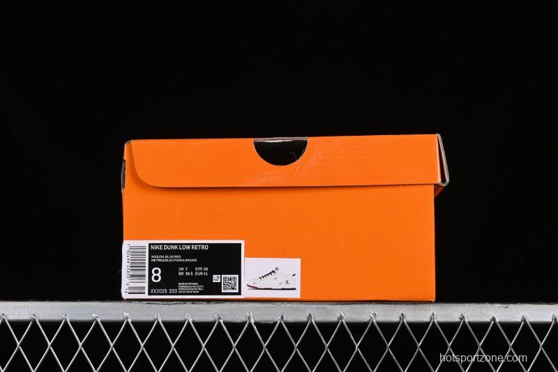 Nike SB Dunk Low LV Collaboration - Beige Red Blue Dual Color Anniversary High-End Custom Low-Top Casual Sneakers - XX2025-333