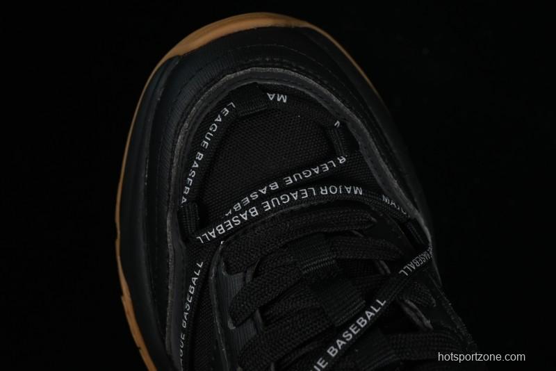 New York Yankees MLB Chunky Runner Lace Lightweight Casual Sneakers - 3ASHCRR3N50BKS