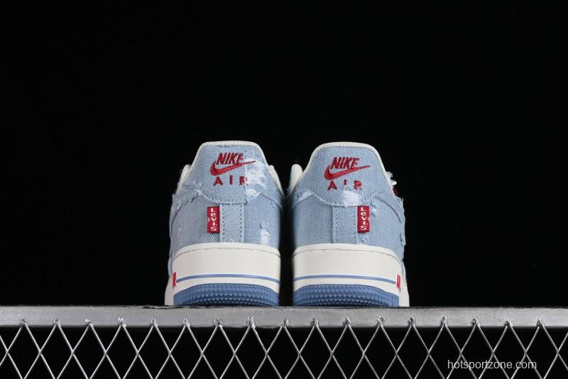 Levi's x Nike Air Force 1 '07 Low Denim Casual Sneakers - CH2211-168