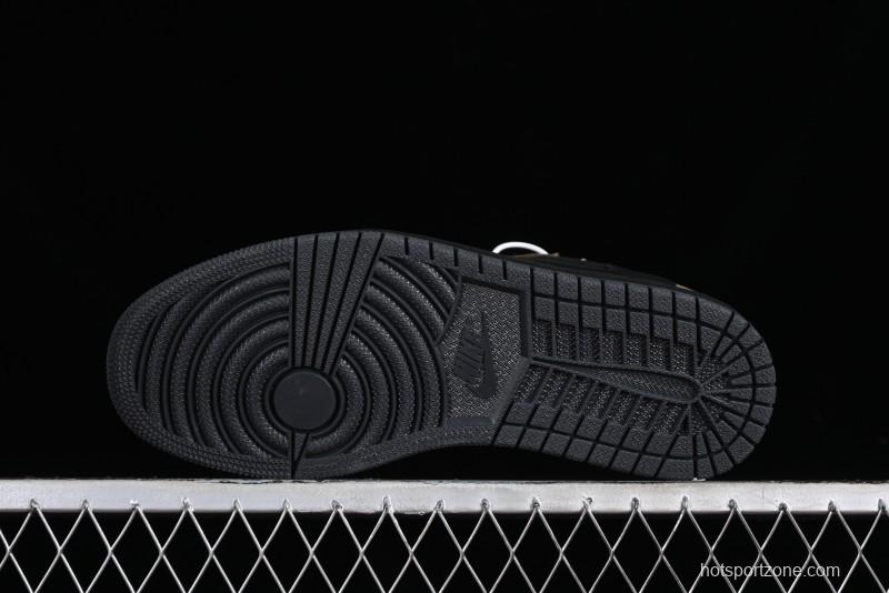 Nike Travis Scott x Air Jordan 1 Low OG AJ1 Reverse Swoosh Sneakers - DM7866-202