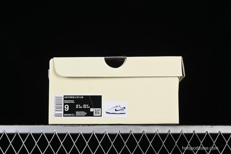 Nike SB Dunk Low Supreme Collaboration - Dark Blue Canvas Anniversary High-End Custom Low-Top Casual Skate Shoes - BB6698-511