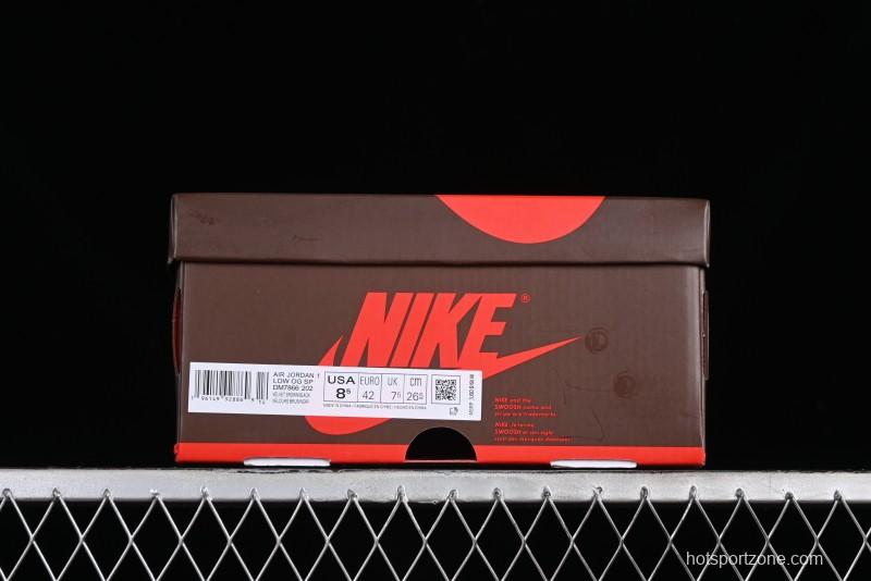 Nike Travis Scott x Air Jordan 1 Low OG AJ1 Reverse Swoosh Sneakers - DM7866-202