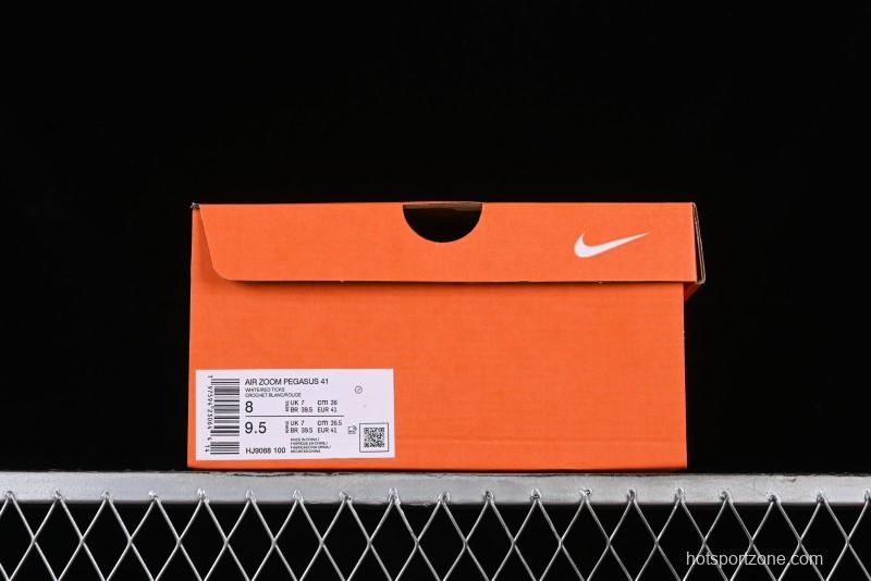 Nike Air Zoom Pegasus 41 Breathable Lightweight Running Shoes with Cushioning - HJ9068-100
