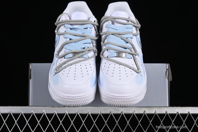 Nike Air Force 1 '07 Low Anime Theme Broken Swoosh Custom Spray Casual Sneakers - ZH0316-020
