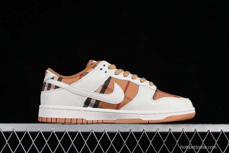 Nike SB Dunk Low Supreme Collaboration - Plaid Colorway SB Low Top Casual Skateboarding Shoes - SU1853-513