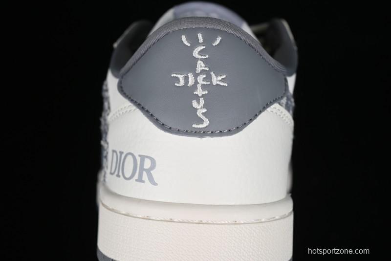 Nike Travis Scott x Fragment Design x Air Jordan 1 Low OG SP AJ1 Retro Sneakers - DM6688-603