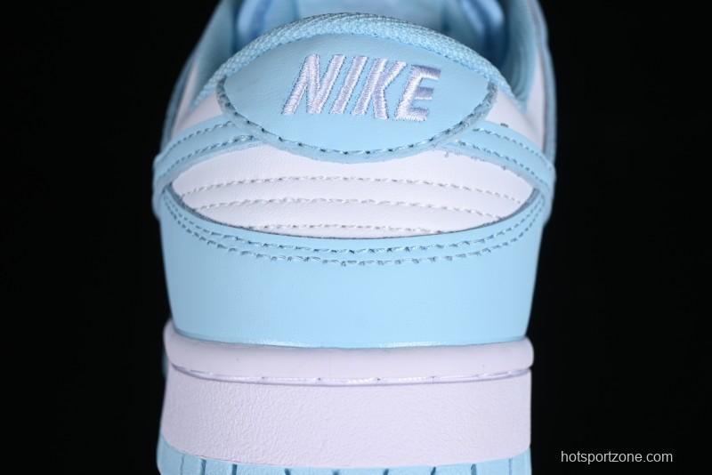 Nike Dunk Low Retro SB Casual Sneakers in Ice Blue Colorway - DV0833-104