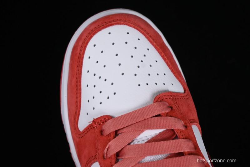 Nike SB Dunk Low Retro Valentine's Day 2024 White Rose Red Skateboarding Shoes - FQ7056-100