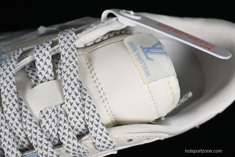 Nike Travis Scott x Fragment Design x Jordan Air Jordan 1 Low OG SP AJ1 LV Peacock Blue Low-top Casual Sneakers - LJ5188-003