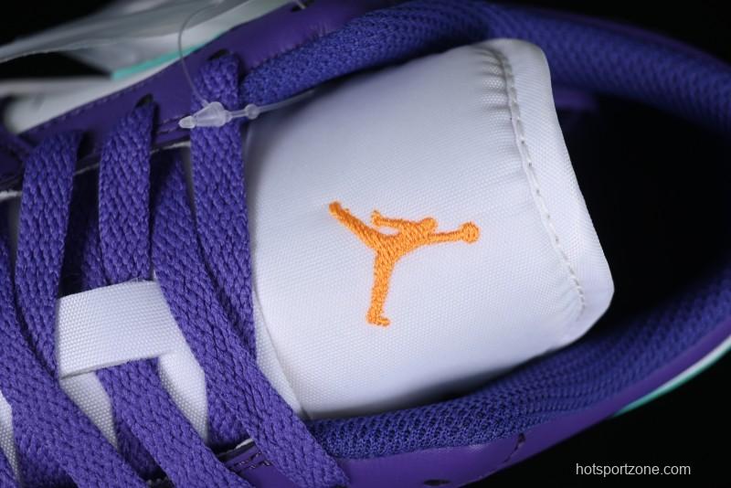 Nike Air Jordan 1 Low AJ1 Charlotte Hornets Lifestyle Casual Sneakers - HJ9013-550