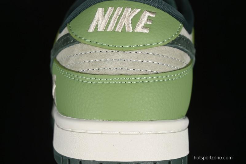 Nike SB Dunk Low UN Collaboration - Flying Spring Green Anniversary High-End Custom Low-Top Casual Skate Shoes - JH8310-959
