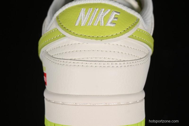 Nike SB Dunk Low Supreme Stone Island Collaboration - Fluorescent Beige Anniversary High-End Custom Low-Top Casual Skate Shoes - BB9866-005