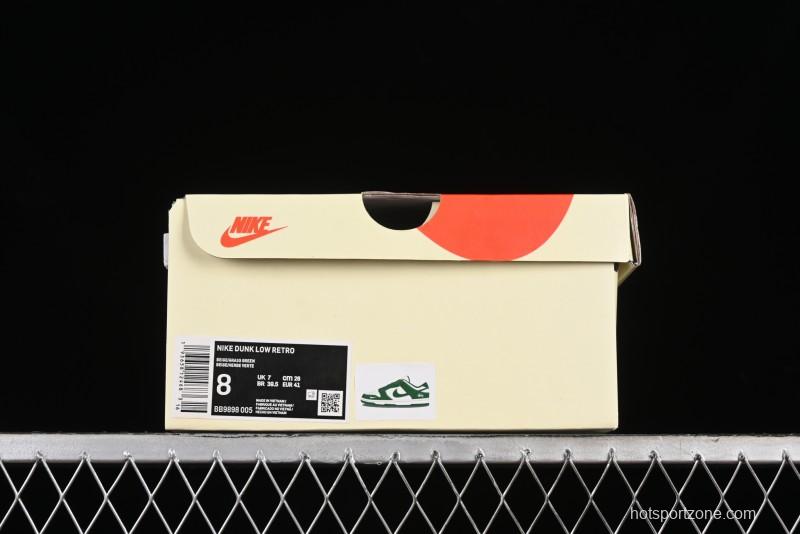 Nike SB Dunk Low Stussy Collaboration - Dark Green Anniversary Custom Low-Top Casual Skate Shoes - BB9898-005