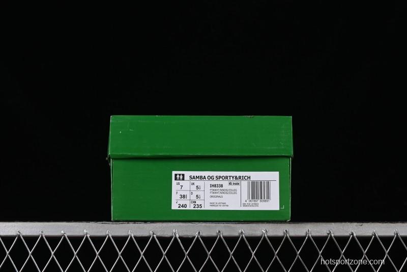 Adidas Originals Samba OG Sporty&Rich Retro Casual Sneakers - IH8338