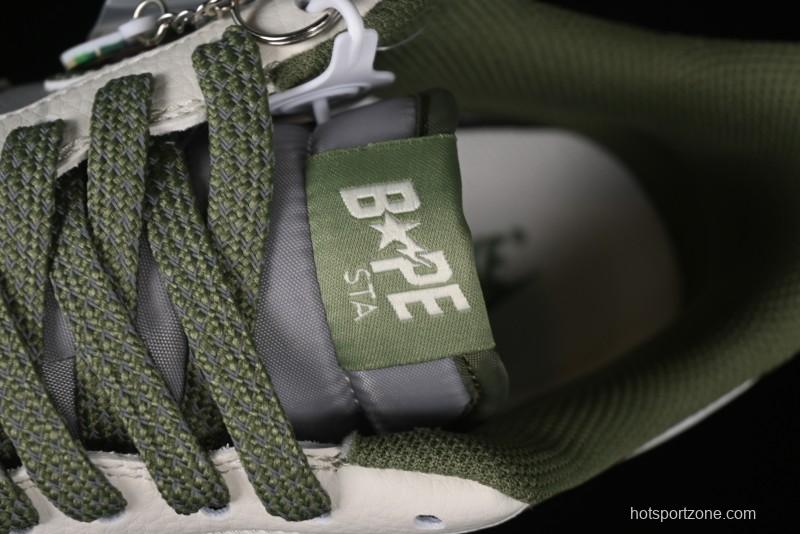 Nike Air Force 1 '07 Low Bape Collaboration - Dark Green Grey Low Top Casual Sneakers BB6566-205