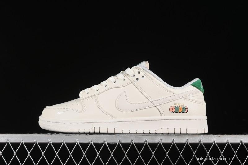Nike SB Dunk Low Gucci Collaboration - Anniversary High-End Custom Low-Top Casual Sneakers - KK1688-051