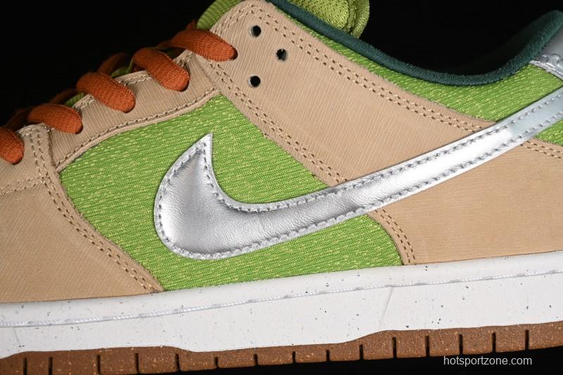 Nike SB Dunk Low Casual Skate Shoes with Escargot-Inspired Vanilla Garlic Butter Colorway - FQ7585-200