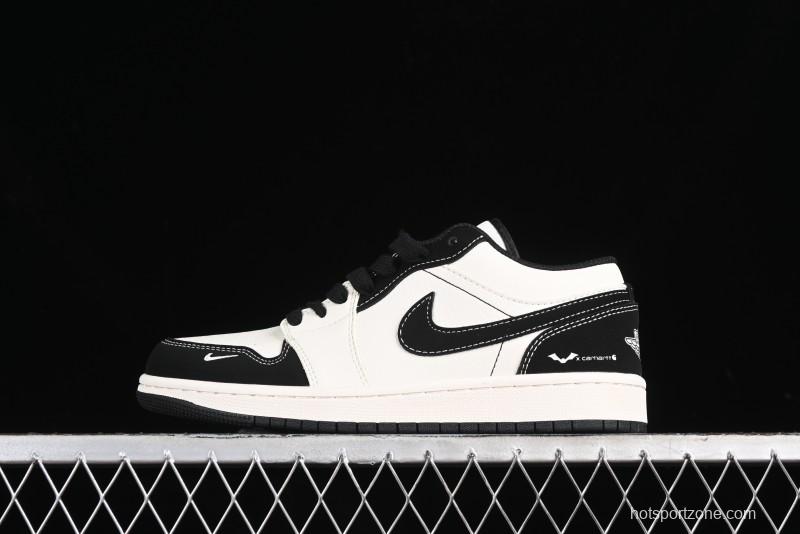Nike Air Jordan 1 Low AJ1 Marvel Collaboration - Batman Custom High-End Low-Top Basketball Shoes - SJ6650-011