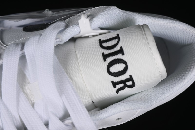 Nike Air Jordan 1 AJ1 Dior Collaboration - White Black Custom Low Top Retro Basketball Shoes - LJ6688-010