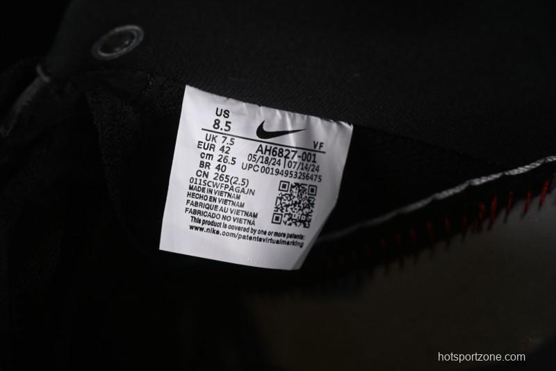 Nike Air Force 1 '07 Low Patent Leather All Black Casual Sneakers - AH6827-001